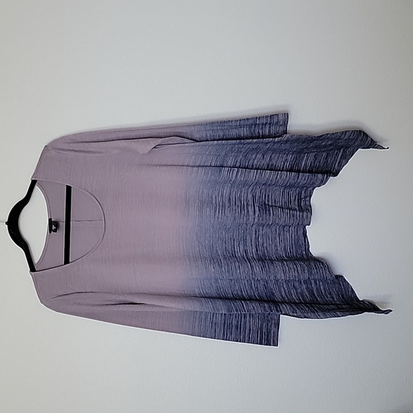 Torrid ombre sharkbite hem long sleeve top 0 - Picture 3 of 9